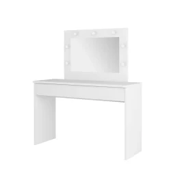 Kaptafels*Beddenbriljant Kaptafel Evora - Wit incl. Verlichting