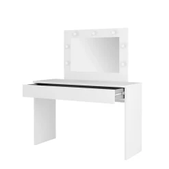 Kaptafels*Beddenbriljant Kaptafel Evora - Wit incl. Verlichting