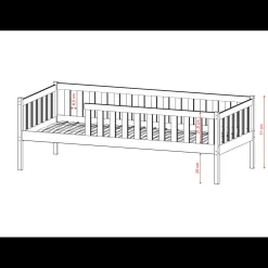 Kinderbed*Beddenbriljant Kinderbed Adele - Wit - Direct Leverbaar!