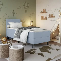 Boxspring Vast*Beddenbriljant Kinderboxspring Liv – Comfortabel en stevig bed voor kinderen