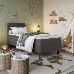 Boxspring Vast*Beddenbriljant Kinderboxspring Liv – Comfortabel en stevig bed voor kinderen