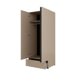 Kledingkasten*Beddenbriljant Kledingkast Crotone - Taupe - 2-Deurs met Lade
