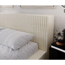 Bed Met Opbergruimte|Gestoffeerd Bed*Beddenbriljant Opberg Bed Tino – Luxe Ribstof Bekleding | Zacht, Warm & Duurzaam