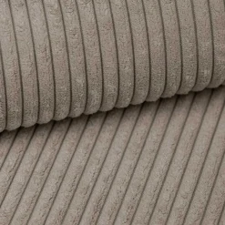 Poso*Beddenbriljant Poso 3 - Ribstof Licht Taupe