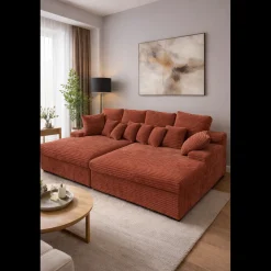 Zitbanken*Beddenbriljant Relaxbank Lugano 4-zits