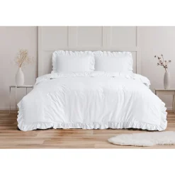 Dekbedovertrekken*Beddenbriljant Ruffles Wit