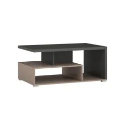 Salontafels*Beddenbriljant Salontafel Serta - Antraciet/Taupe