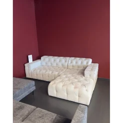 L-Banken*Beddenbriljant Showroommodel Loungebank Malibu Grijs - Rechts - Niet in originele verpakking - Kans op schade