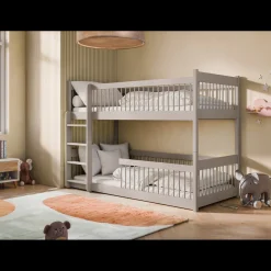 Kinderbed*Beddenbriljant Stapelbed Bram - Taupe - Direct Leverbaar!