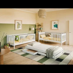 Kinderbed*Beddenbriljant Stapelbed Emiel - Wit - Direct Leverbaar!