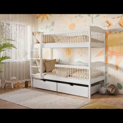 Kinderbed*Beddenbriljant Stapelbed Lucas - Wit - Direct Leverbaar!