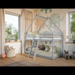 Stapelbed|Kinderbed*Beddenbriljant Stapelbed met Dakje Sven - Kinderbed - Leverbaar in 6 kleuren!