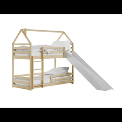 Stapelbed|Kinderbed*Beddenbriljant Stapelbed met Glijbaan Pleun - Leverbaar in 8 Kleuren!