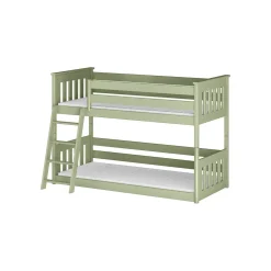 Stapelbed|Kinderbed*Beddenbriljant Stapelbed met Ladder Kas - 2-persoons - Kinderbed (incl. hekje) - Leverbaar in 8 kleuren!