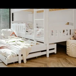 Stapelbed|Kinderbed*Beddenbriljant Stapelbed met Lade Bas - 3-persoons - 90 x 200 - Kinderbed