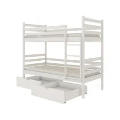 Stapelbed|Kinderbed*Beddenbriljant Stapelbed met Lade Nino - 2-persoons - 90 x 200 - Direct Leverbaar!