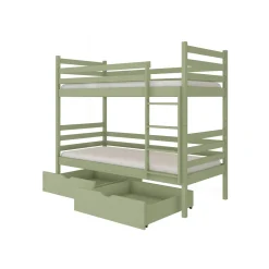 Stapelbed|Kinderbed*Beddenbriljant Stapelbed met Lade Nino - 2-persoons - Kinderbed - Leverbaar in 8 kleuren!