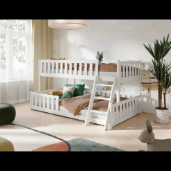 Kinderbed*Beddenbriljant Stapelbed Niels - Wit - Direct Leverbaar!