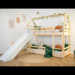 Kinderbed*Beddenbriljant Stapelbed Pleun - Naturel - Direct Leverbaar!