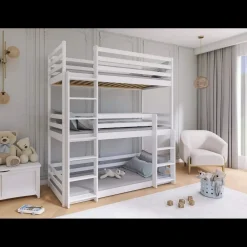 Stapelbed|Kinderbed*Beddenbriljant Stapelbed Teun - 3-persoons - Leverbaar in 10 kleuren!