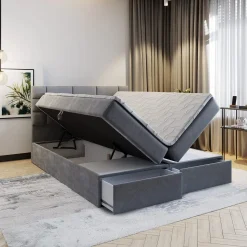 Zelf Boxspring Samenstellen|Boxspring Met Opbergruimte*Beddenbriljant Stel zelf je opberg boxspring met lade naar wens samen !