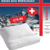 Hoofdkussens*Beddenbriljant Swiss Box nekkussen