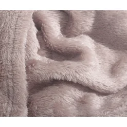 Bedspreien*Beddenbriljant Teddy - plaid Poeder Roze (150 x 200)
