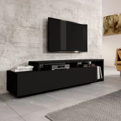 Tv Meubels*Beddenbriljant TV-meubel Bologna - Zwart