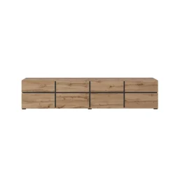 Tv Meubels*Beddenbriljant TV-meubel Crotone - 4-kleps incl. 4 lades - Wotan Eiken