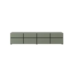 Tv Meubels*Beddenbriljant TV-meubel Crotone - 4-kleps incl. 4 lades - Groen
