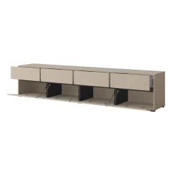 Tv Meubels*Beddenbriljant TV-meubel Crotone - 4-kleps incl. 4 lades - Taupe