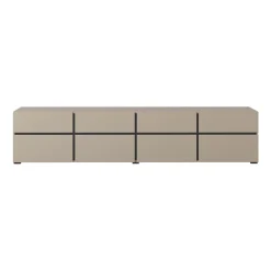 Tv Meubels*Beddenbriljant TV-meubel Crotone - 4-kleps incl. 4 lades - Taupe