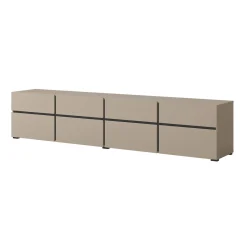 Tv Meubels*Beddenbriljant TV-meubel Crotone - 4-kleps incl. 4 lades - Taupe