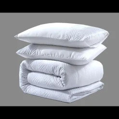 Dekbedovertrekken*Beddenbriljant Velvet Crossline Wit