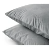 Kussenslopen*Beddenbriljant Velvet Kussensloop Fluweel Grijs (2 in 1)