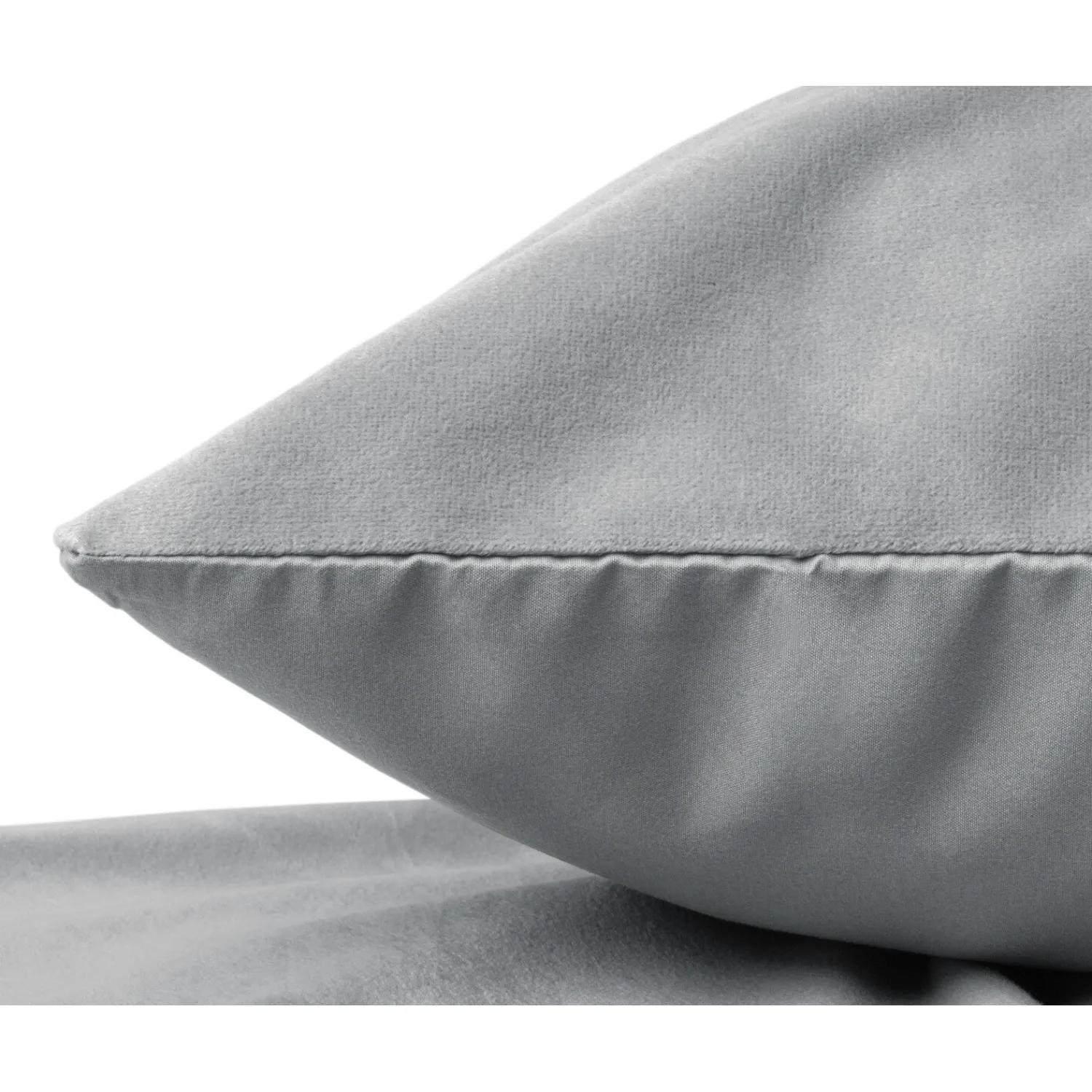Kussenslopen*Beddenbriljant Velvet Kussensloop Fluweel Grijs (2 in 1)