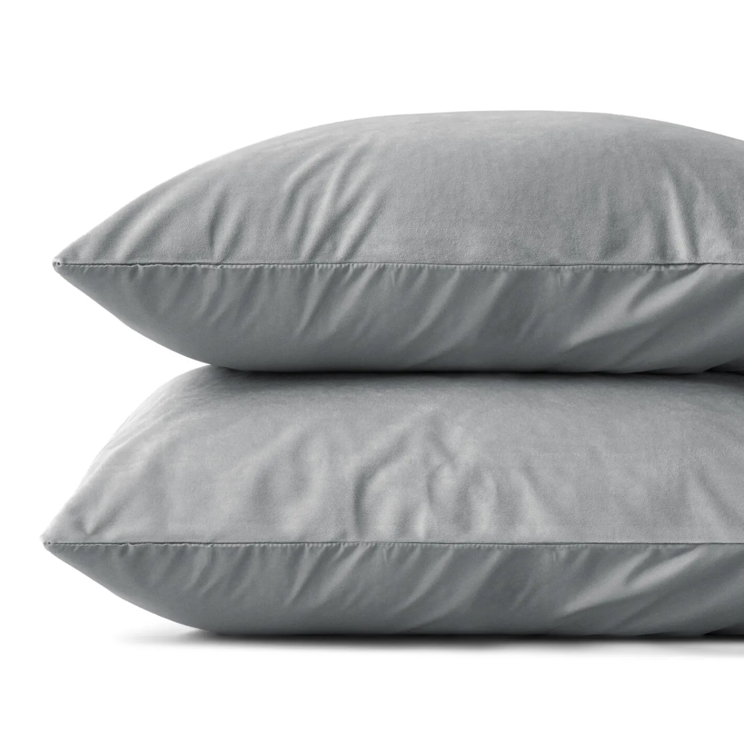 Kussenslopen*Beddenbriljant Velvet Kussensloop Fluweel Grijs (2 in 1)