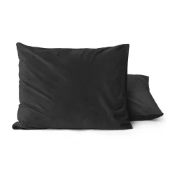Kussenslopen*Beddenbriljant Velvet Kussensloop Fluweel Zwart (2 in 1)