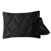 Kussenslopen*Beddenbriljant Velvet Pintuck Kussensloop Fluweel Zwart (2 in 1)