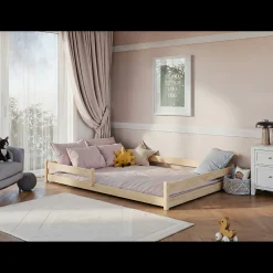 Kinderbed*Beddenbriljant Vloerbed Fin - Naturel - Direct Leverbaar!