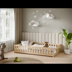 Kinderbed*Beddenbriljant Vloerbed Lex - Naturel - Direct Leverbaar!