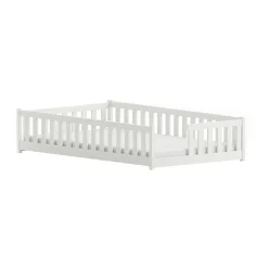 Kinderbed*Beddenbriljant Vloerbed Lex - Wit - Direct Leverbaar!