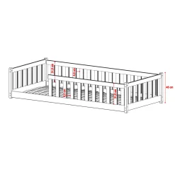 Kinderbed*Beddenbriljant Vloerbed Owen - Verschillende maten & kleuren - Direct Leverbaar!